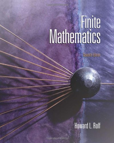 Finite Mathematics, 7th Edition,Used