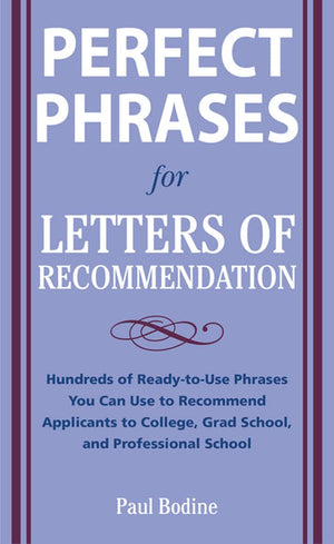 Perfect Phrases for Letters of Recommendation (Perfect Phrases Series),Used
