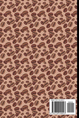 Composition Notebook: Coffee Beans Pattern with Textile Texture Look (100 Pages, College Ruled),Used