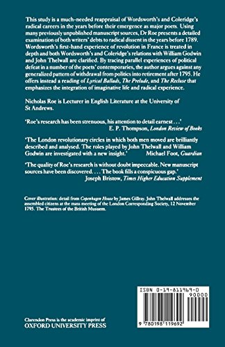 Wordsworth and Coleridge: The Radical Years (Oxford English Monographs),Used