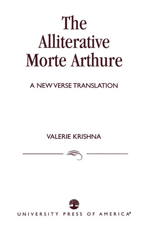 The Alliterative 'Morte Arthure',New