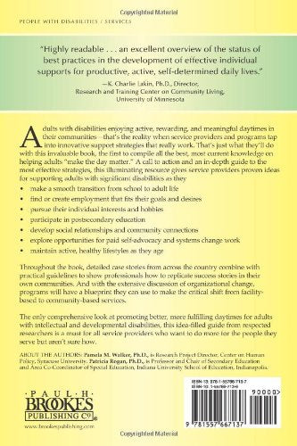 Make the Day Matter!: Promoting Typical Lifestyles for Adults with Significant Disabilities,Used