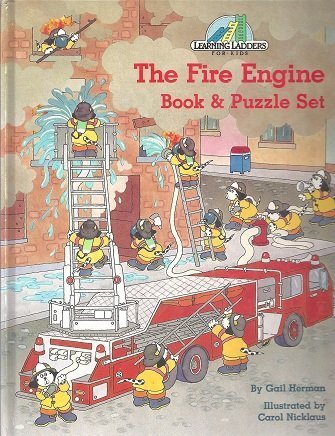 The Fire Engine Book and puzzle set,Used