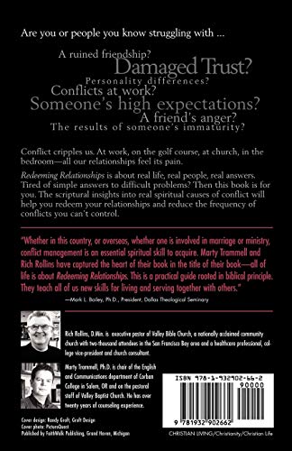 Redeeming Relationships: How to Resolve 10 Common Conflicts and Reduce their Frequency,Used
