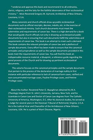 The Catholic Formulary in Accordance with the Code of Canon Law: Volume 3A: Administrative Process Marriage Nullity Acts,Used