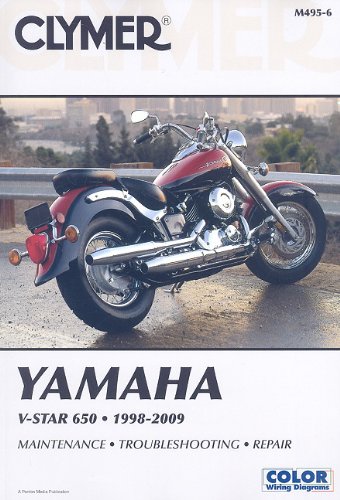 Clymer Yamaha VStar 650 19982009 (CLYMER MOTORCYCLE REPAIR),Used
