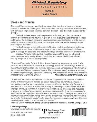 Stress and Trauma (Clinical Psychology: A Modular Course),Used