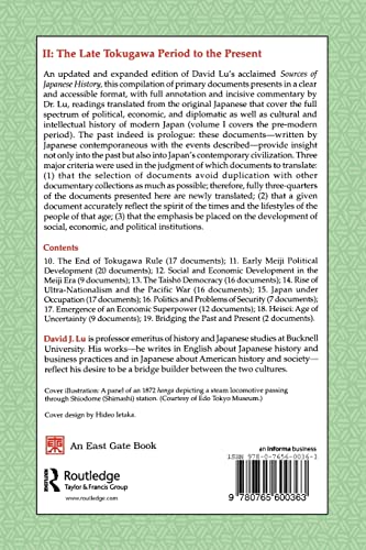 Japan: A Documentary History : The Late Tokugawa Period To The Present (Japan - A Documentary History) -Used