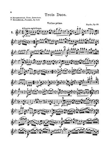 Three Duets, Op. 99 (Kalmus Edition),Used