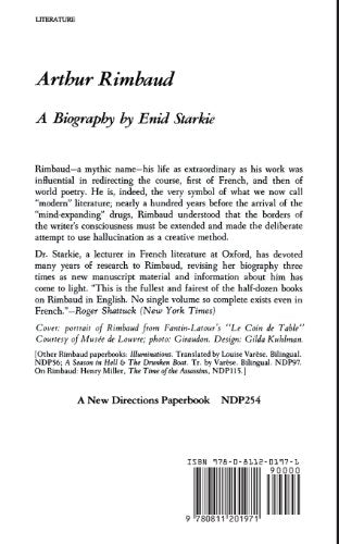 Arthur Rimbaud: A Biography,New