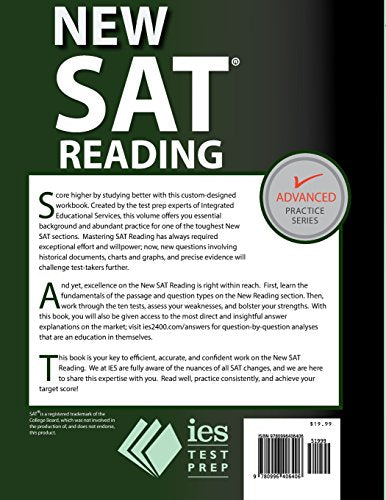 New SAT Reading Practice Book,Used
