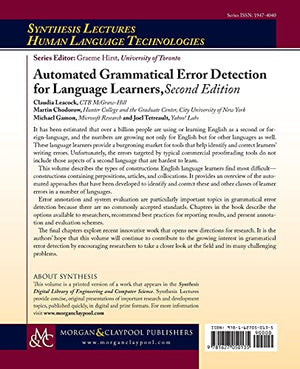 Automated Grammatical Error Detection for Language Learners: Second Edition (Synthesis Lectures on Human Language Technologies, ,Used