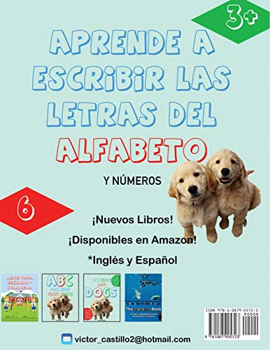 Aprende a Escribir las Letras del Alfabeto y NmerosLibro Infantil (Letra Grande): Escribe, traza, Colorea, Aprende el abeceda,Used