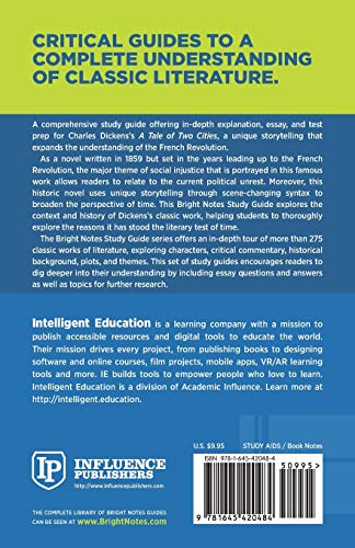 Study Guide to A Tale of Two Cities by Charles Dickens (Bright Notes),Used
