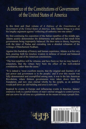A Defence of the Constitutions of Government of the United States of America: Volume III,Used