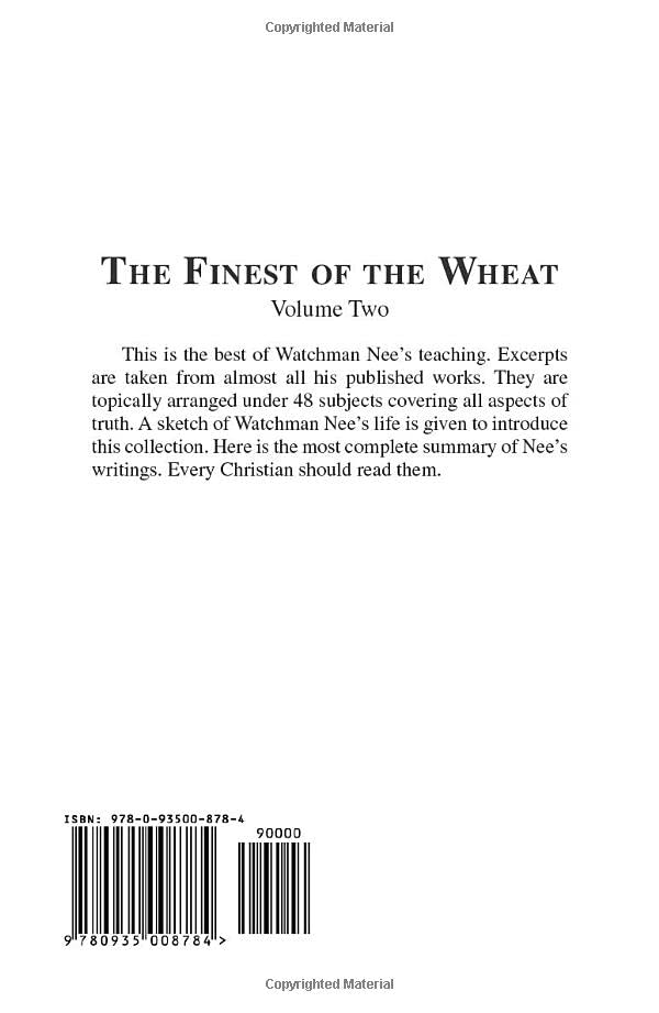 The Finest of the Wheat, Vol. 2,Used