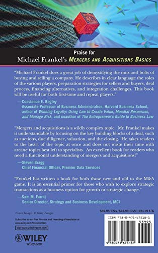 Mergers and Acquisitions Basics : The Key Steps of Acquisitions, Divestitures, and Investments,Used