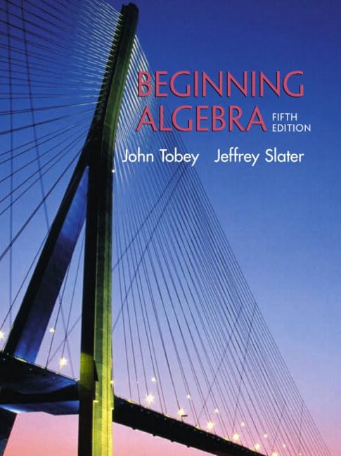 Beginning Algebra (5th Edition),Used