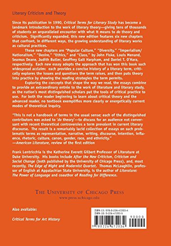 Critical Terms For Literary Study,New