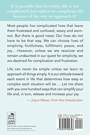 100 Ways to Simplify Your Life (Faith Words),Used