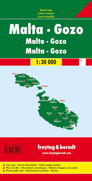 Malta Map (English, French, Italian and German Edition),Used