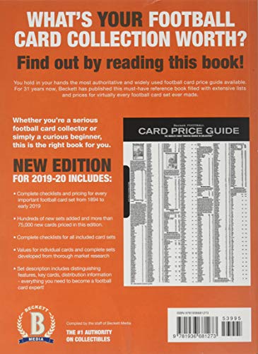 Beckett Football Card Price Guide 201920,Used