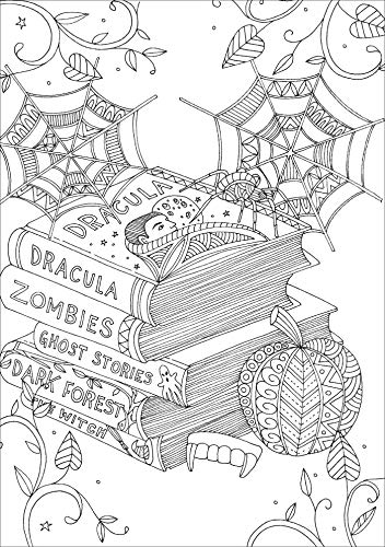 Spooky Coloring Book & Word Search,Used