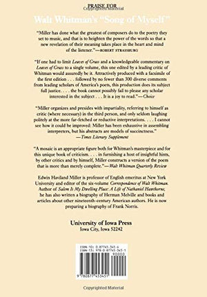 Walt Whitman's 'Song of Myself': A Mosaic of Interpretations (Iowa Whitman Series),New