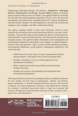 Antipatterns (Applied Software Engineering Series)