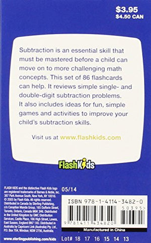Subtraction (Flash Kids Flash Cards),New