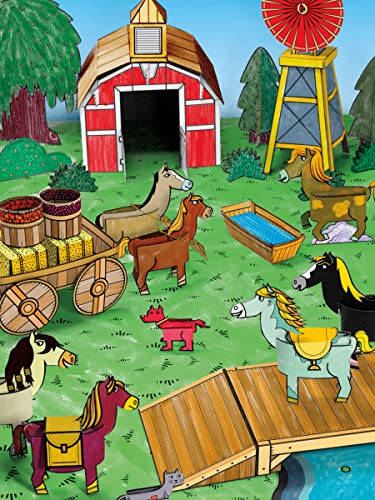 Color, Cut, Create Play Sets: Horse Ranch,Used