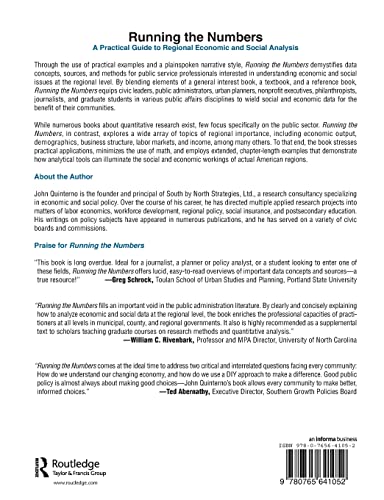 Running the Numbers: A Practical Guide to Regional Economic and Social Analysis: 2014,Used