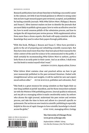 What Editors Want: An Author's Guide to Scientific Journal Publishing (Chicago Guides to Writing, Editing, and Publishing),Used