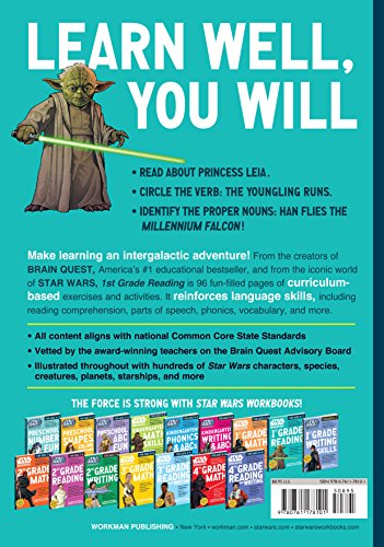 Star Wars Workbook: 1St Grade Reading (Star Wars Workbooks),New