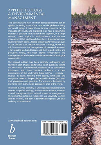 Applied Ecology & Environmental Management,New