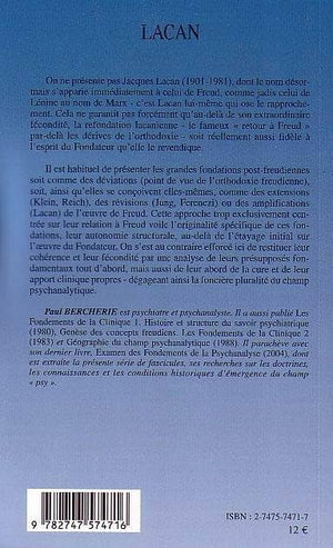 Lacan (French Edition),New
