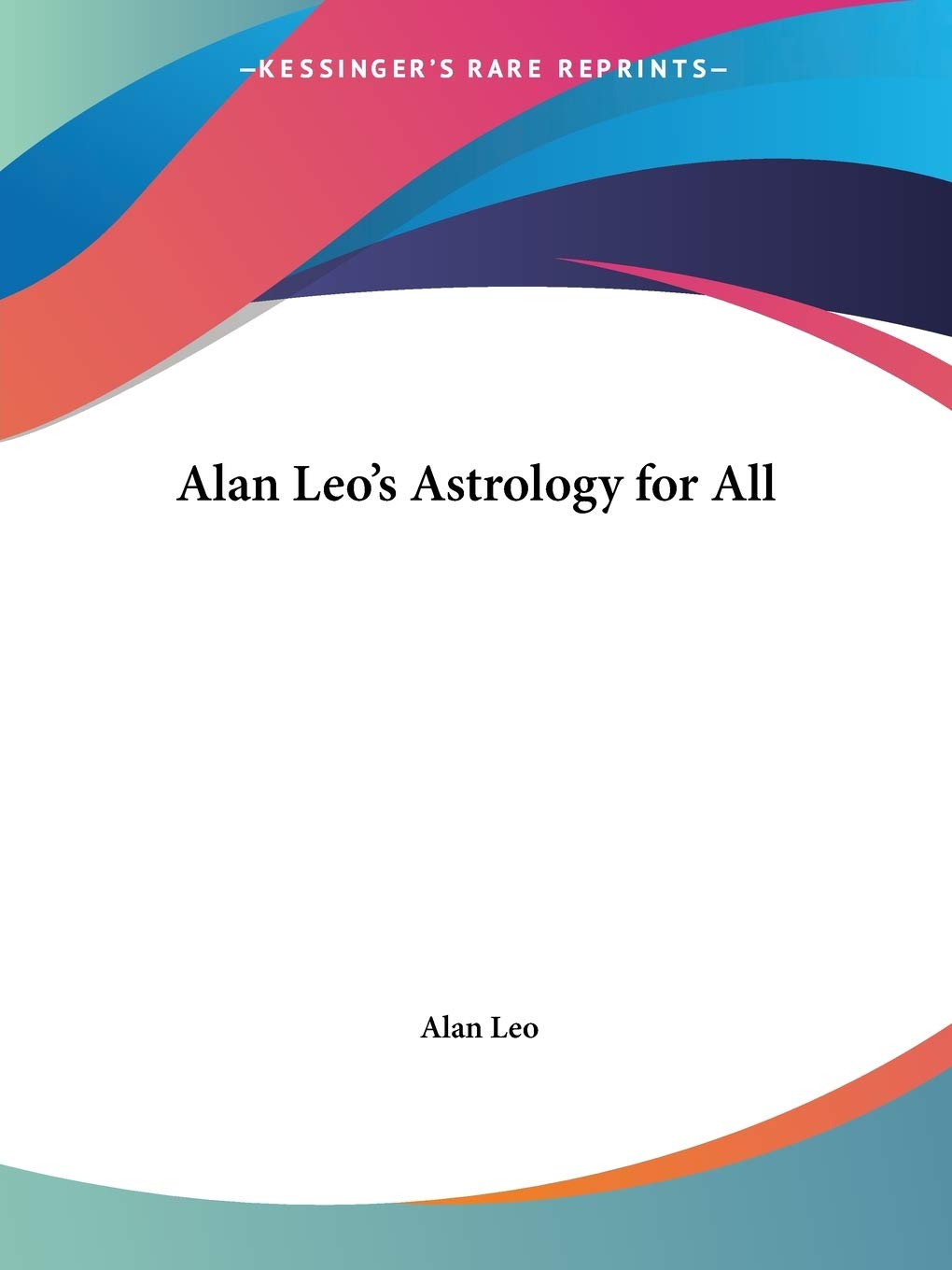Alan Leo's Astrology for All,Used