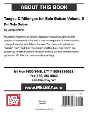 Tangos & Milongas for Solo Guitar, Volume 2: For Solo Guitar,Used