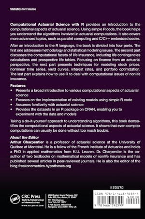 Computational Actuarial Science with R (Chapman & Hall/CRC The R Series),Used