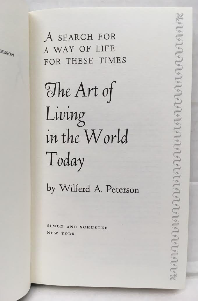 The Art of Living in the World Today,Used