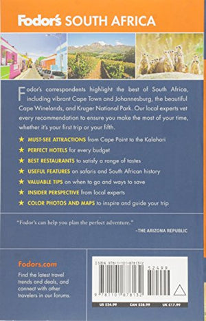 Fodor's South Africa: with the Best Safari Destinations (Travel Guide),Used