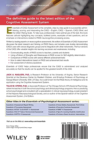 Essentials of Cas2 Assessment (Essentials of Psychological Assessment),Used
