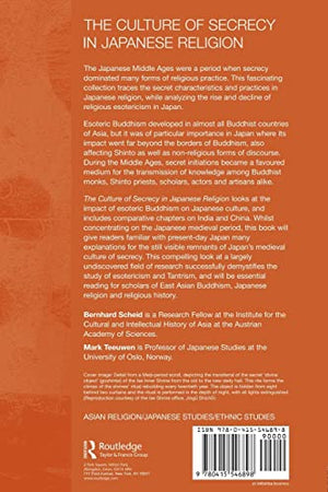 The Culture of Secrecy in Japanese Religion,New