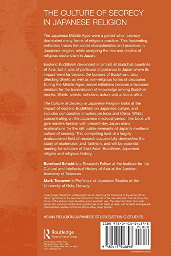 The Culture of Secrecy in Japanese Religion,New