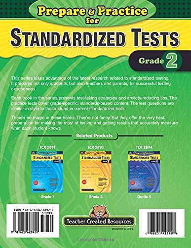 Prepare & Practice for Standardized Tests Grade 2: Language Arts, Math, Social Studies, Science (Prepare and Practice for Standa,Used