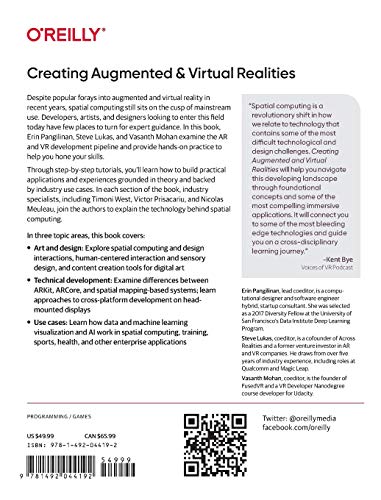 Creating Augmented and Virtual Realities: Theory and Practice for NextGeneration Spatial Computing,Used