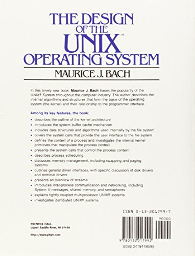 The Design of the UNIX Operating System,New