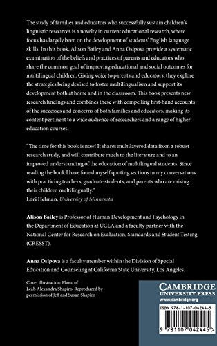 Children's Multilingual Development and Education: Fostering Linguistic Resources in Home and School Contexts,Used