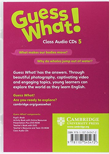 Guess What! Level 5 Class Audio CDs (3) British English,Used