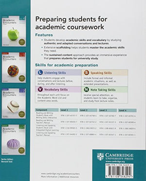 Academic Encounters Level 4 Students Book Listening and Speaking with Integrated Digital Learning-Used